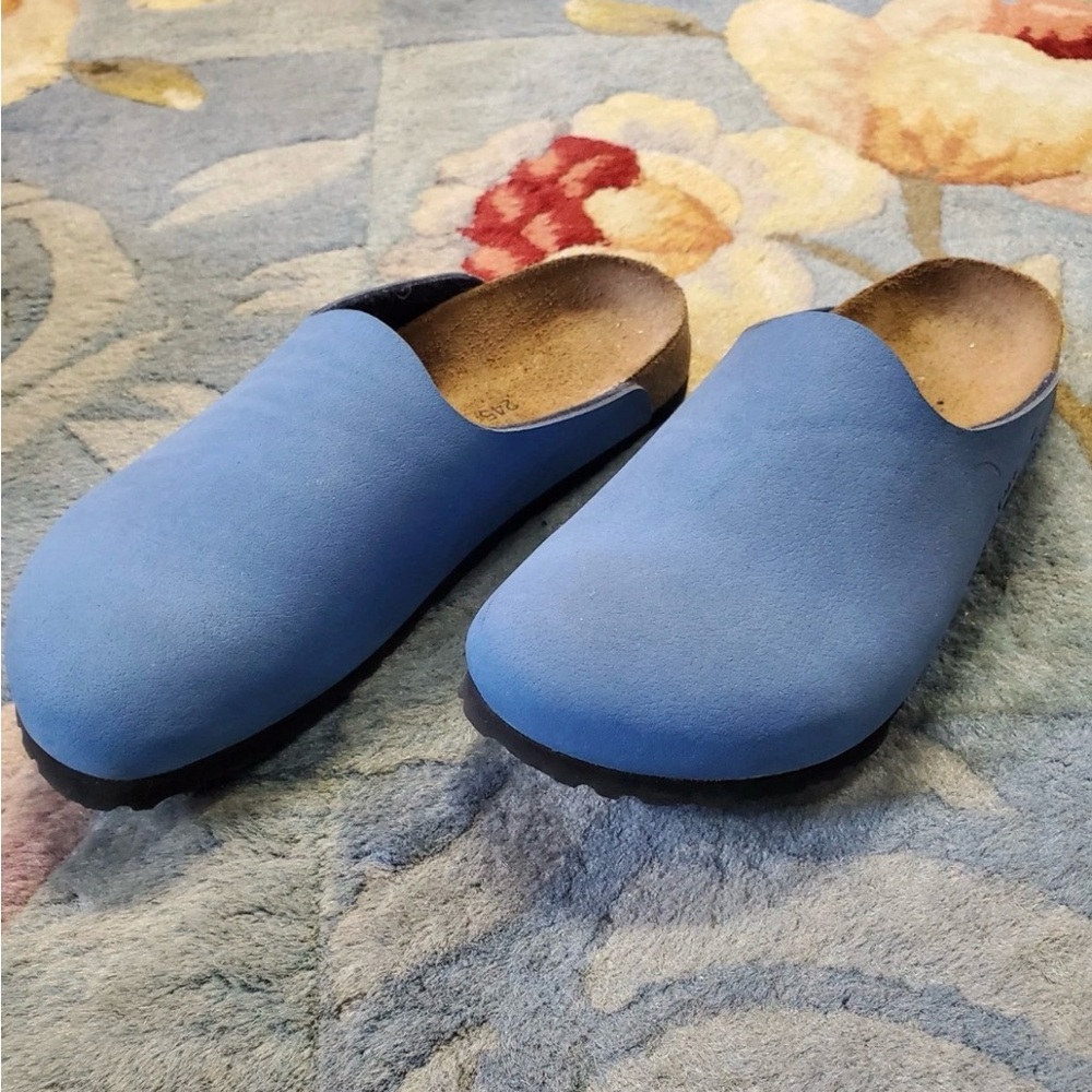 Birkenstock Blue Women's Birki Provence Size 7 NIB - Picture 2 of 10